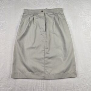 Savane Sportswear Women's Cream Skirt Adjustable Wasit Pleated Pockets‎